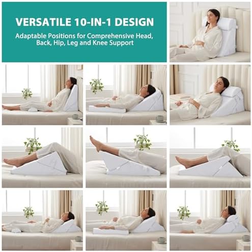 Bedluxe Wedge Pillow Set for After Surgery, Orthopedic Bed Wedge - Image 2
