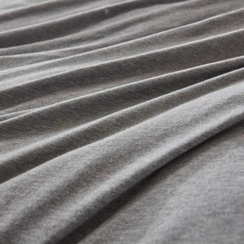 H HOUSEHOLD 100% Jersey Knit Cotton King Size Pillowcases Set of 2, Super Soft - Image 5