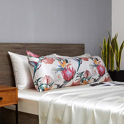 MR&HM Satin Body Pillow case, Floral Bird - Image 5