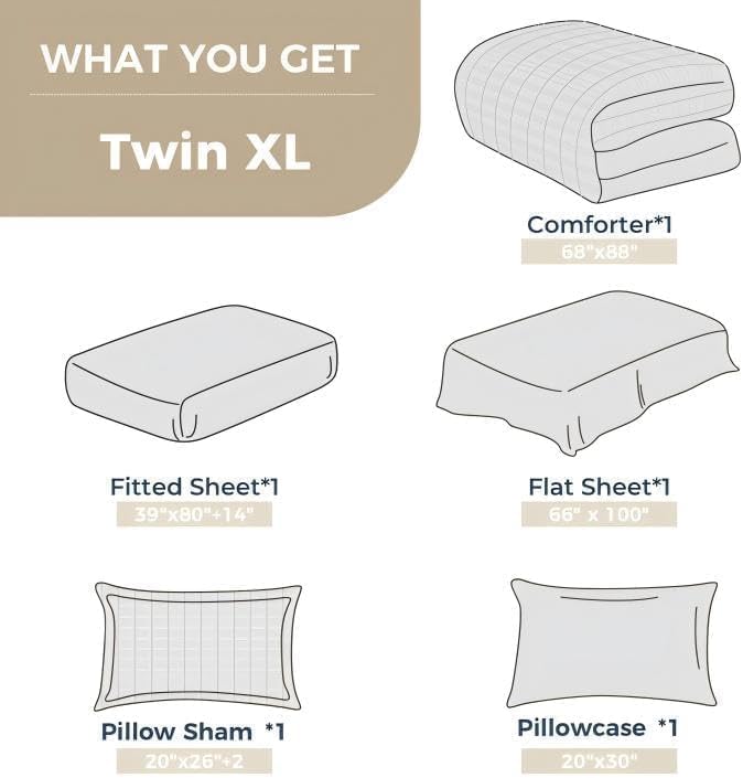 HYMOKEGE Burgundy Twin XL Comforter Set Seersucker 5 Pieces, All Season Luxury - Image 6