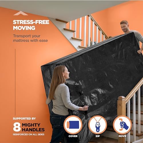 Mattress Bags For Moving With 8 Handles King Size Mattress Moving Bag – - Image 2