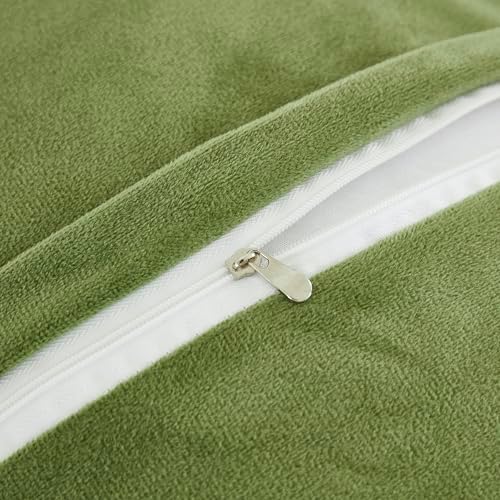 JAUXIO Faux Fur Fluffy Body Pillow Cover Luxury Striped Plush Decorative Body - Image 6
