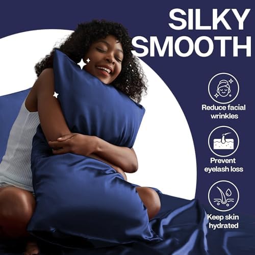 MR&HM Satin Pillowcase 2 Pack, Standard Size 20"x26" - Image 3