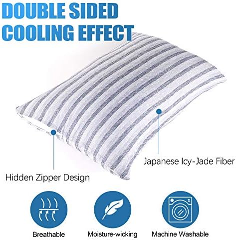 Cooling Pillow Cases Only, Queen Size Set of 2 - Image 2