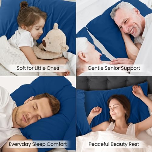 Pillow Cases Queen Set of 2, Ultra Soft Comfy Pillow Covers, Dusk Blue - Image 6