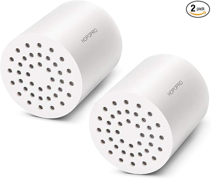HOPOPRO NBC News Recommended Brand 18 Stages Shower Filter Replacement 2 Pack by HOPOPRO