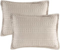 PHF Cotton Ruffle Waffle Pillow Shams King Size 20"x36", No Insert by PHF