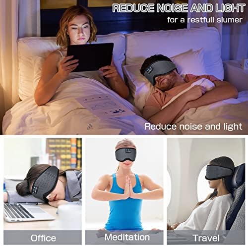 LC-dolida Sleep Headphones, Sleep Mask Bluetooth Wireless Music Eye Mask - Image 6
