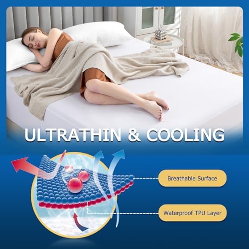 Queen Zippered Mattress Encasement, Waterproof Zipper Mattress Protector - Image 5