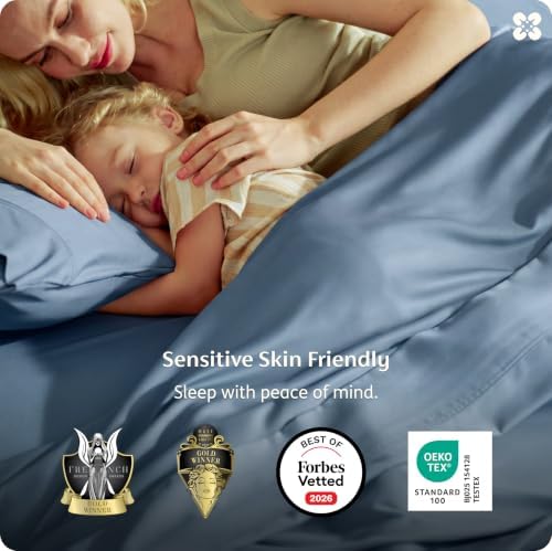 Bedsure PureWoven 100% Viscose Derived from Bamboo, Queen Sheets - Image 2