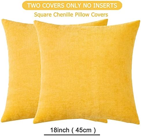 GAWAMAY Decorative Square Throw Pillow Covers 18"x18" Inch Set of 2, Super Soft - Image 6