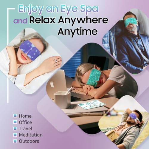 BeHoomi Steam Eye Mask, 10 Packs Heated Eye Mask, Self Heating Disposable Warm - Image 6