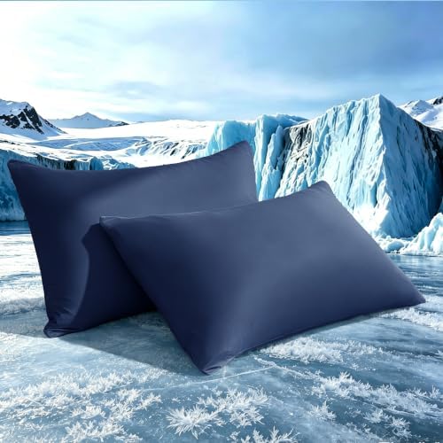 TELUS Cooling Pillowcases King Size 2-Pack, Silky Soft Breathable Pillow Case by TELUS