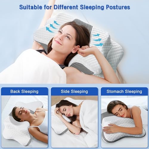 Pain Relief Cervical Pillow for Neck Support, Adjustable Ergonomic Pillow - Image 4