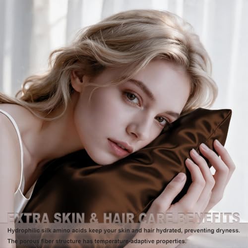 LYSHIN Silk Pillow Cases 2 Pack Queen Size - Image 3
