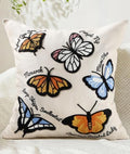Animal Embroidered Throw Pillow Cover 18x18 Inch by Kokaaee