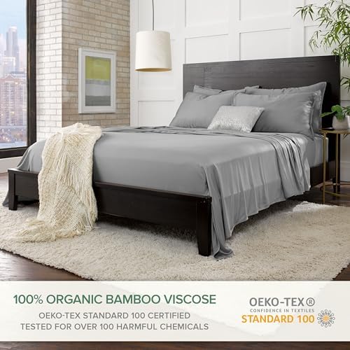 Pure Bamboo Twin XL Sheets, Genuine 100% Organic Viscose Derived from Bamboo - Image 2