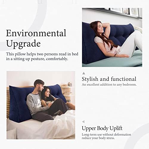 Headboard Pillow Queen, Wedge Pillow Headboard Headrest - Image 5
