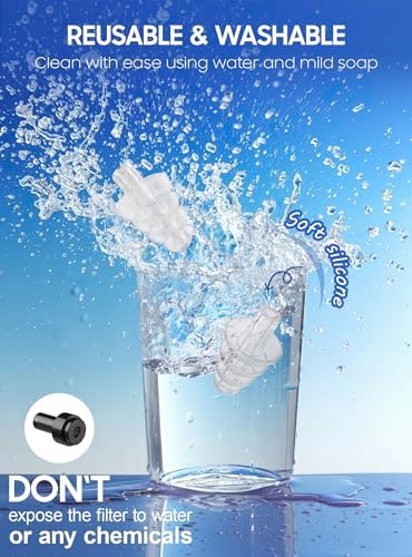 Ear Plugs for Airplane Pressure Relief, 2 Pairs Adults Soft Silicone Reusable - Image 4