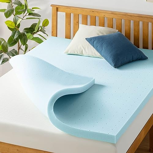 Best Price Mattress 2.5 Inch Ventilated Memory Foam Mattress Topper, Cooling by BestPriceMattressInc