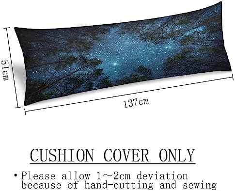 Galaxy Body Pillow Cover, Milky Way and Tree Forest - Image 5