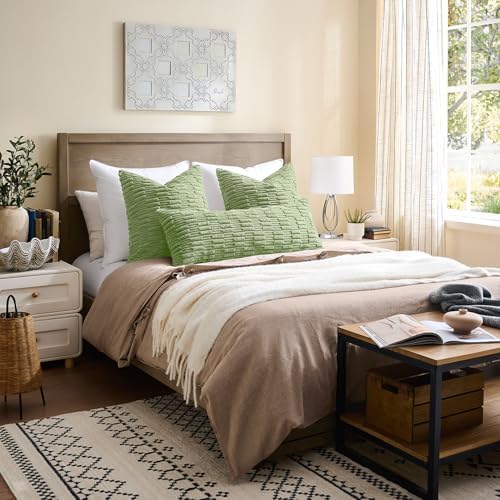 Kevin Textile 20x54 Inch Long Body Lumbar Pillow Cover 1 Pack Soft Plush Stripe - Image 5