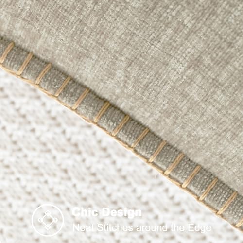 CaliTime Decorative Couch Throw Pillow Covers 16 X 16 Inches Light Taupe - Image 3