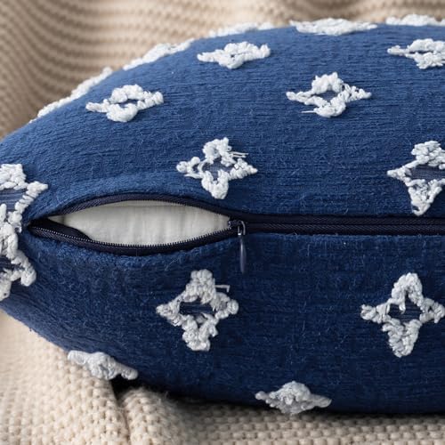 MIULEE Set of 2 Decorative Throw Pillow Covers Rhombic Jacquard Pillowcase Soft - Image 2