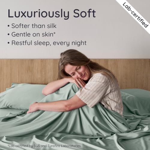 Bambaw King Sheet Set 6pcs – 100% Viscose Derived from Bamboo Sheets King Size - Image 5