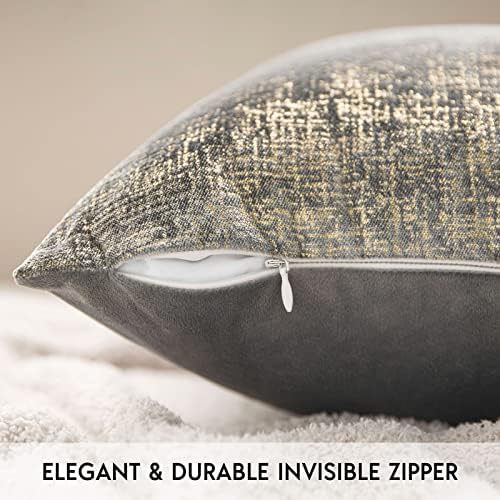 Phantoscope Pack of 2 Sparkling Velvet Geometric-Pattern Throw Decorative - Image 3