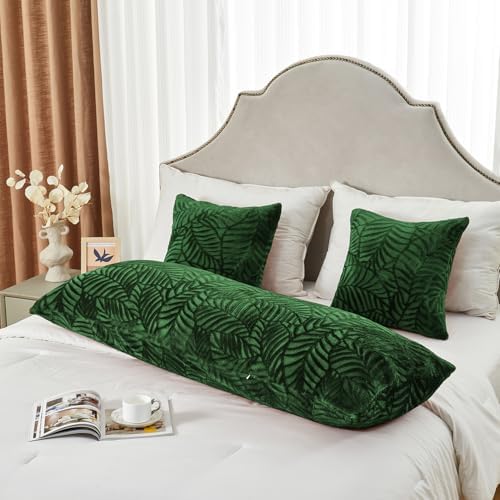 SOCHOW Body Pillow Cover 21x54 Inches, 1 Pack, Olive Green - Image 2