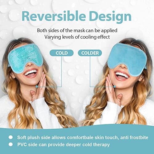 NEWGO Cooling Eye Mask for After Surgery, Face Ice Pack, 2 Pack - Image 3