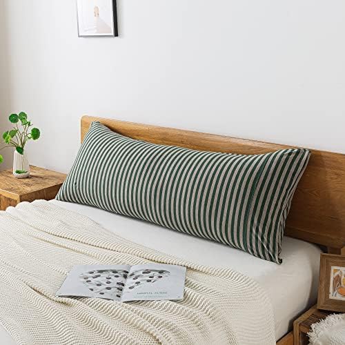 H HOUSEHOLD 100% Jersey Knit Cotton Body Size Pillowcases Set of 1, Super Soft by HHOUSEHOLD