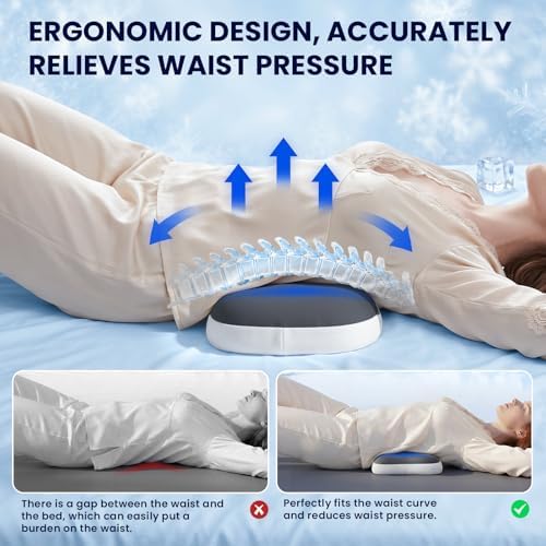 Lumbar Support Pillow for Bed, Memory Foam Pillow for Back Pain Relief - Image 4