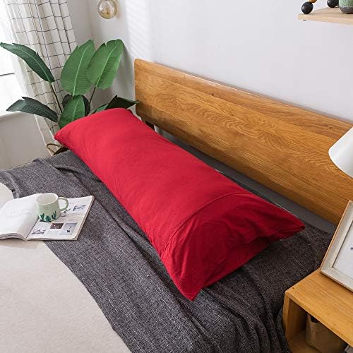 H HOUSEHOLD 100% Jersey Knit Cotton Body Size Pillowcases Set of 1, Super Soft - Image 2