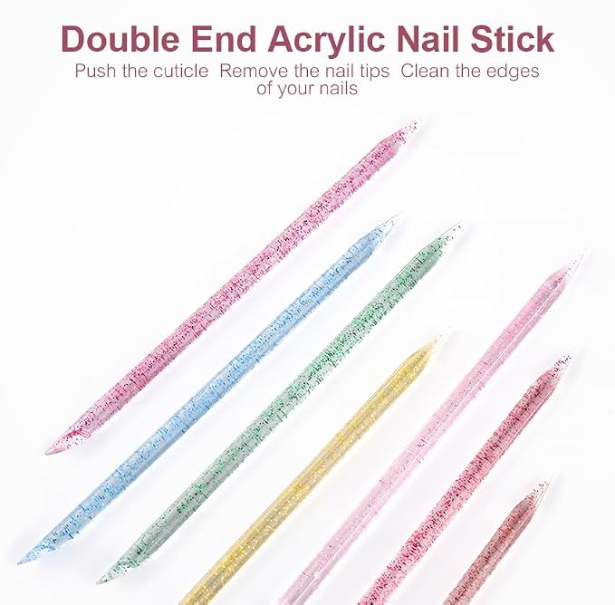 100Pcs Disposable Nail Sticks Double-End Nail Cuticle Pusher Remover Nail Care - Image 5