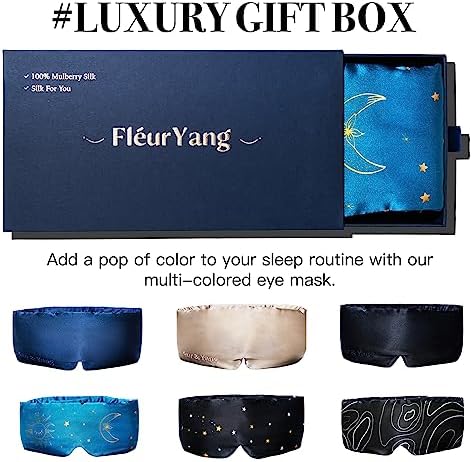 Fleur&Yang Silk Sleep Mask, Adjustable Blackout Sleeping Mask - Image 6