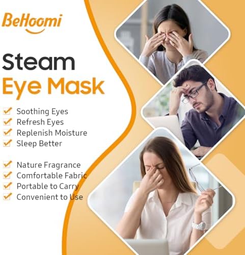 BeHoomi 30Packs Steam Eye Mask, Heated Eye Mask - Image 3