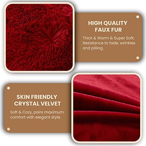 MEGO Luxury Fluffy Faux Fur Body Pillow Cover 20x54 - Image 6