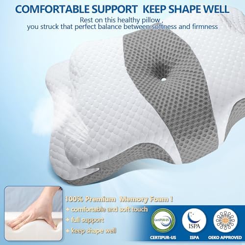 CHxxy Memory Foam Pillows, Cervical Pillow - Image 5