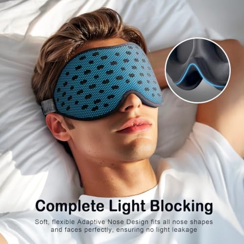 LitBear Breathable Sleep Mask, 3D Eye Mask Sleep - Image 4