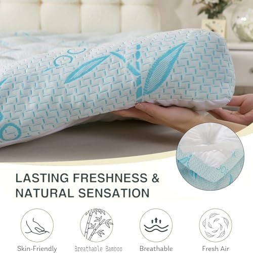 SHOUREN 5 Inch Mattress Topper King Size, 2100 GSM Pillow Top - Image 5