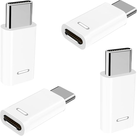 [Apple MFi Certified] Lightning to USB-C Adapter, Stuffcool 4Pack Lightning Female to Type-C Male Digital Connector PD 35W Type-C Fast Charging for iPhone 17/17 Air/17 Pro/17 Pro Max/16/16 Pro/15/iPad