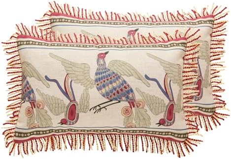 patdrea Vintage Linen Throw Pillow Cover by patdrea