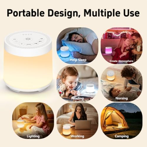 Rechargeable Nursery Night Light Sound White Noise Machine - Image 7