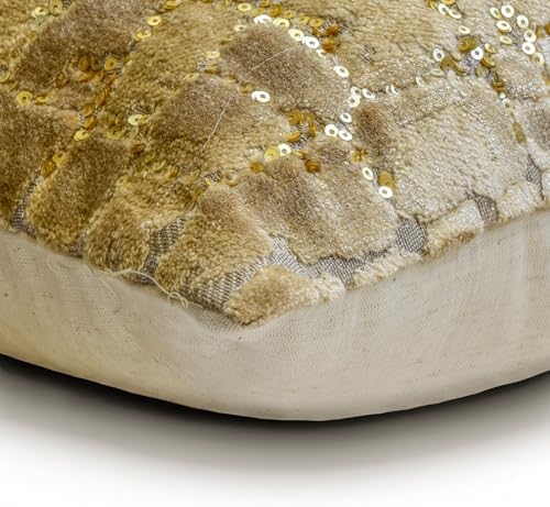 The HomeCentric Gold Pack of 2, Velvet Sequins & Animal Oblong Pillow, Animal - Image 7