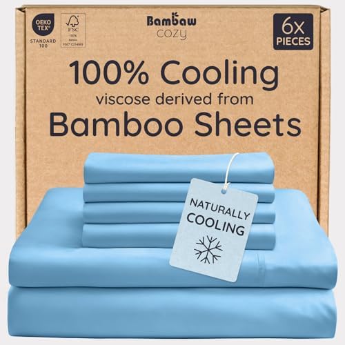 Bambaw 6pcs Set of 100% Viscose Derived from Bamboo Sheets by Bambaw