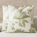 Foindtower Set of 2 Linen Floral Throw Pillow Covers Vintage Accent Print by Foindtower