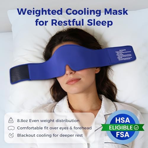 2 Pack Cooling Gel Eye Mask for Puffy Eyes, Migraine Relief, FSA Eligible - Image 6
