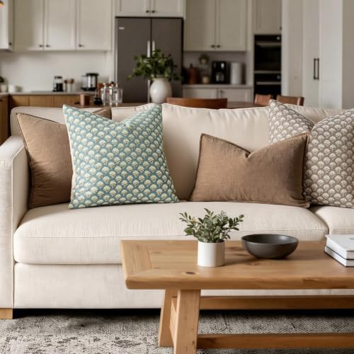 MIULEE Floral Print Decorative Pillow Covers 20x20 - Image 3